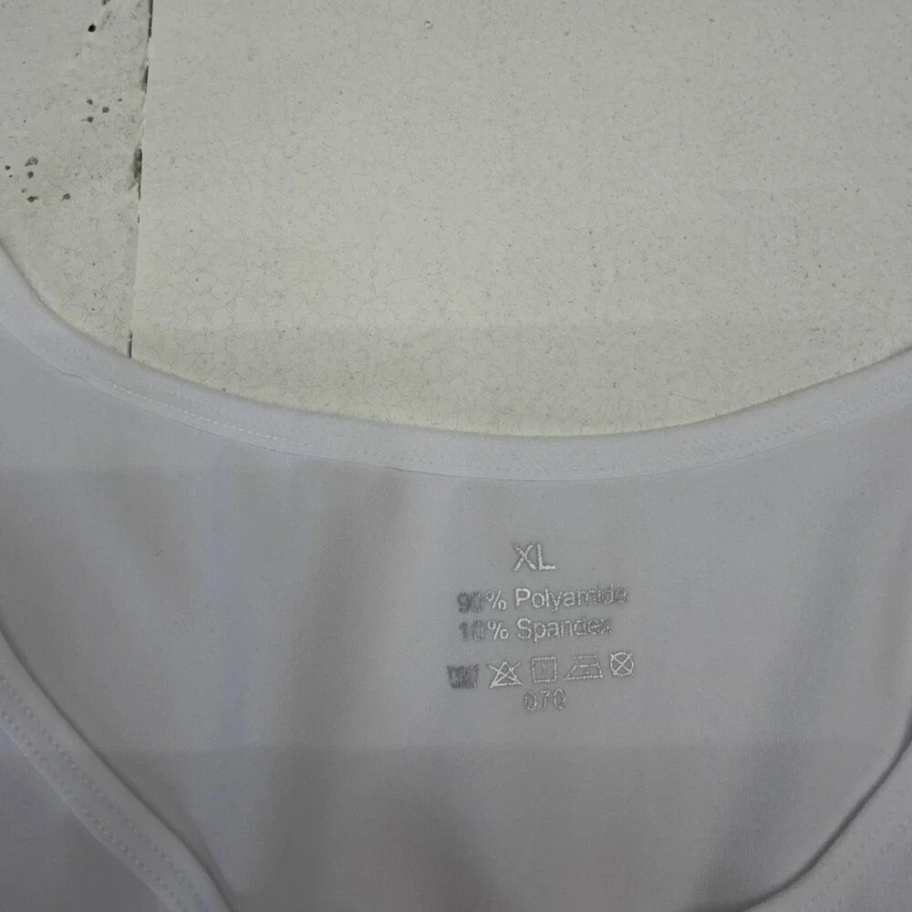 Arjen Kroos Tank Undershirt Mens XL White Shapewear 4 Pack Microfiber Stretch